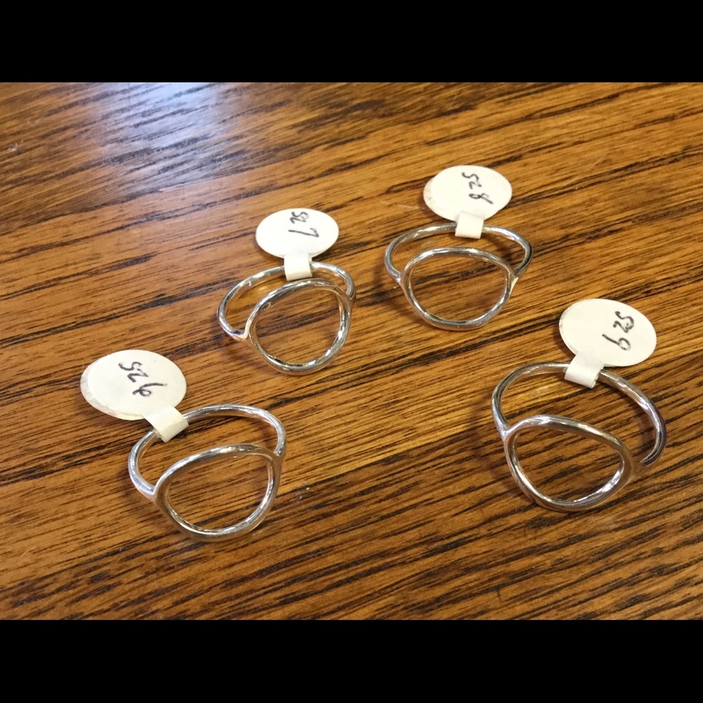 Sterling Silver Open Circle Ring